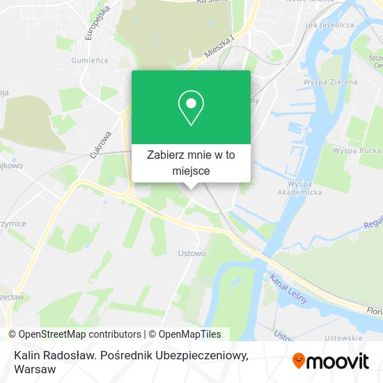 Mapa Kalin Radosław. Pośrednik Ubezpieczeniowy