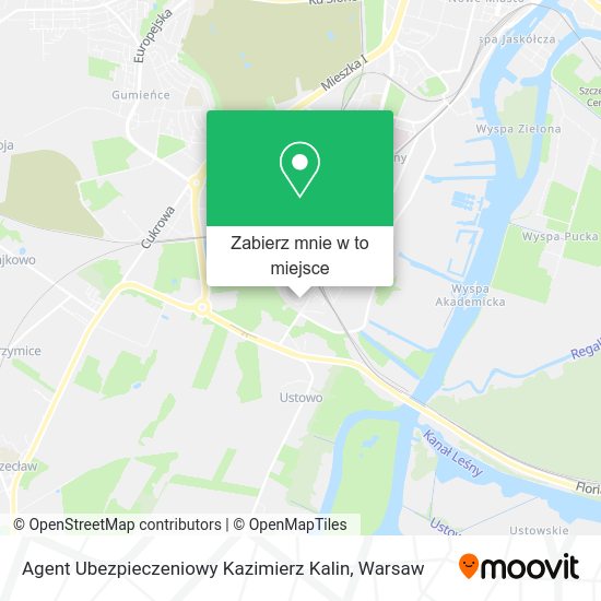 Mapa Agent Ubezpieczeniowy Kazimierz Kalin