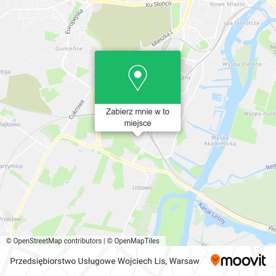 Mapa Przedsiębiorstwo Usługowe Wojciech Lis