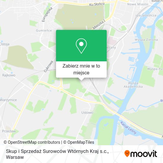 Mapa Skup i Sprzedaż Surowców Wtórnych Kraj s.c.