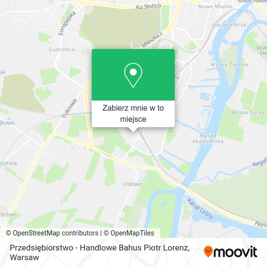 Mapa Przedsiębiorstwo - Handlowe Bahus Piotr Lorenz