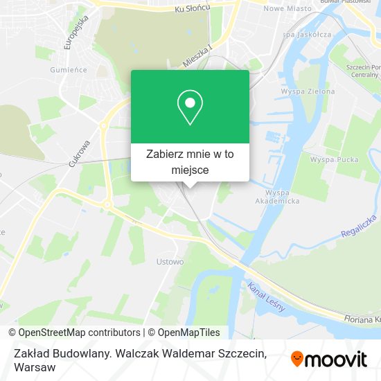 Mapa Zakład Budowlany. Walczak Waldemar Szczecin