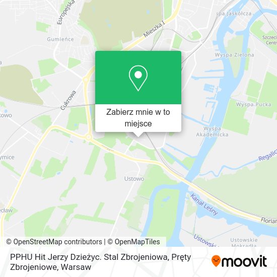 Mapa PPHU Hit Jerzy Dzieżyc. Stal Zbrojeniowa, Pręty Zbrojeniowe