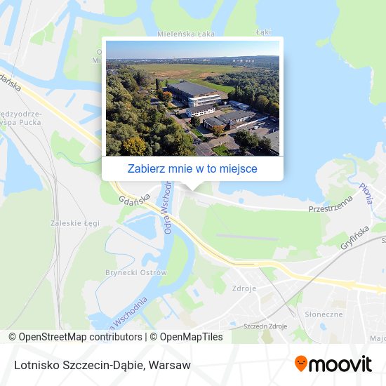 Mapa Lotnisko Szczecin-Dąbie