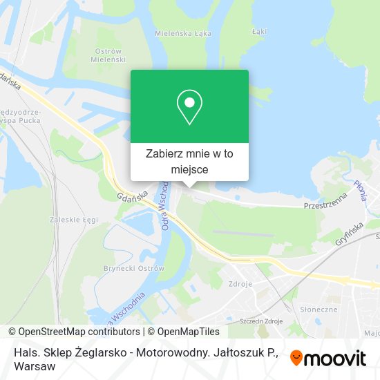 Mapa Hals. Sklep Żeglarsko - Motorowodny. Jałtoszuk P.