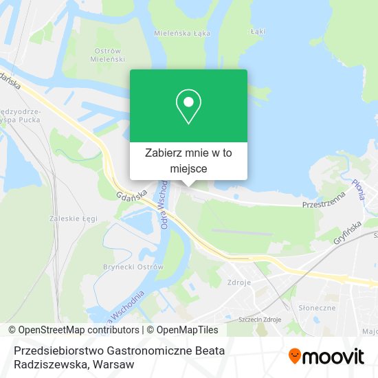 Mapa Przedsiebiorstwo Gastronomiczne Beata Radziszewska