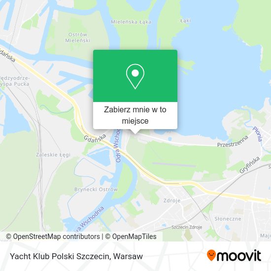 Mapa Yacht Klub Polski Szczecin