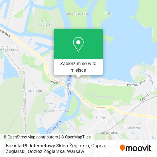 Mapa Bakista.Pl. Internetowy Sklep Żeglarski, Osprzęt Żeglarski, Odzież Żeglarska