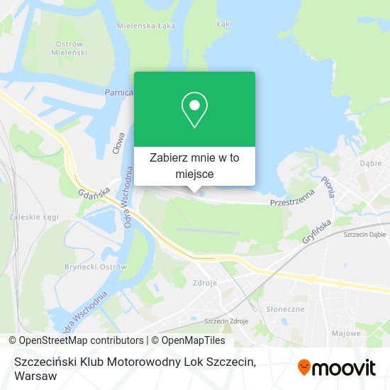 Mapa Szczeciński Klub Motorowodny Lok Szczecin