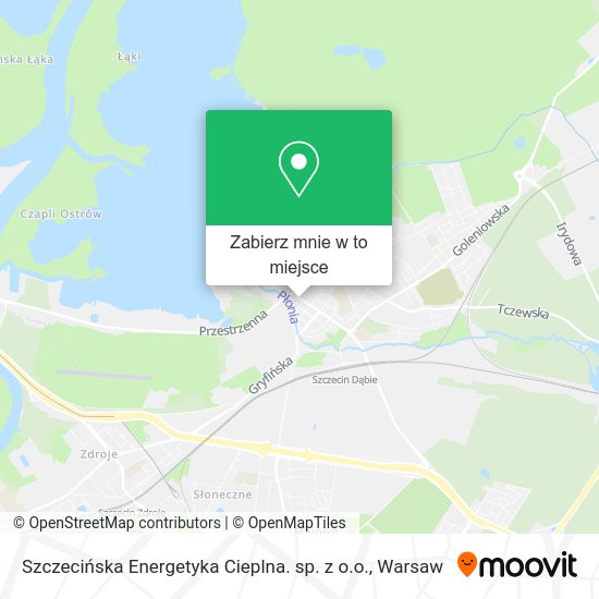 Mapa Szczecińska Energetyka Cieplna. sp. z o.o.