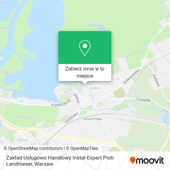 Mapa Zakład Usługowo Handlowy Instal-Expert Piotr Landmeser