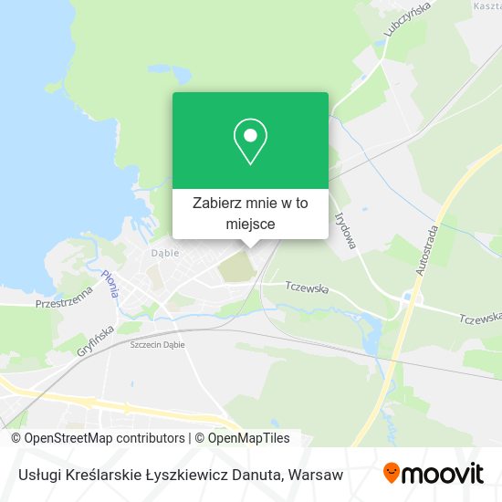 Mapa Usługi Kreślarskie Łyszkiewicz Danuta