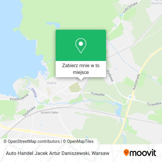 Mapa Auto Handel Jacek Artur Daniszewski