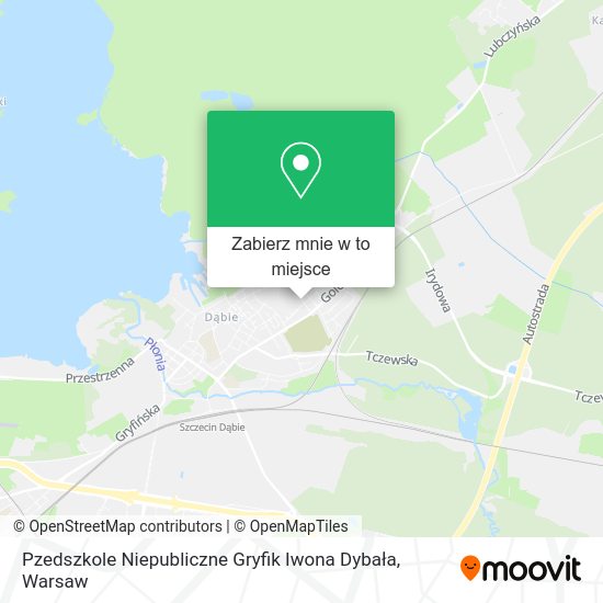 Mapa Pzedszkole Niepubliczne Gryfik Iwona Dybała