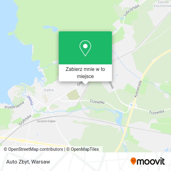 Mapa Auto Zbyt