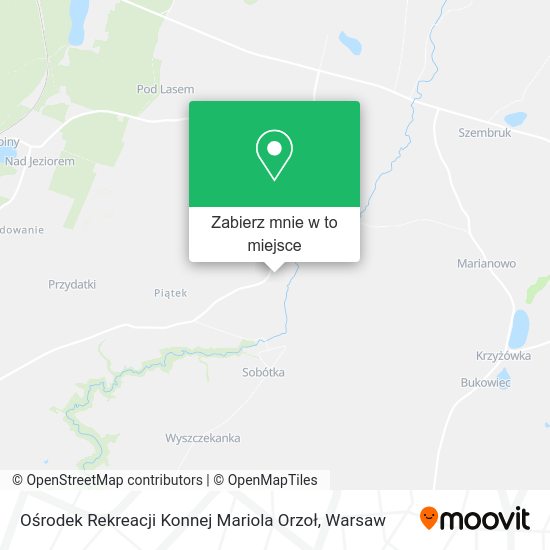 Mapa Ośrodek Rekreacji Konnej Mariola Orzoł