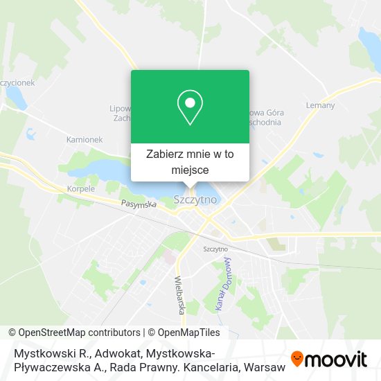 Mapa Mystkowski R., Adwokat, Mystkowska-Pływaczewska A., Rada Prawny. Kancelaria