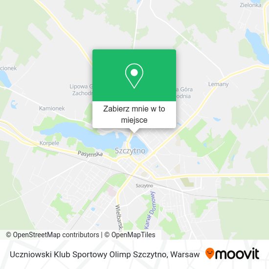 Mapa Uczniowski Klub Sportowy Olimp Szczytno