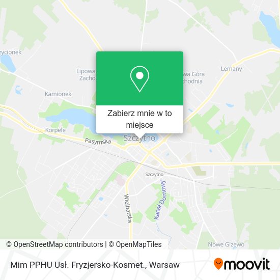 Mapa Mim PPHU Usł. Fryzjersko-Kosmet.