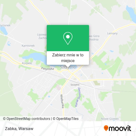 Mapa Zabka