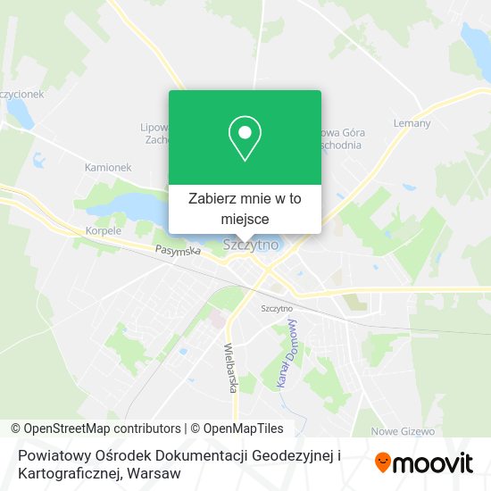 Mapa Powiatowy Ośrodek Dokumentacji Geodezyjnej i Kartograficznej