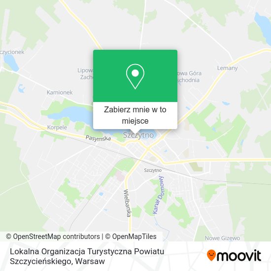 Mapa Lokalna Organizacja Turystyczna Powiatu Szczycieńskiego