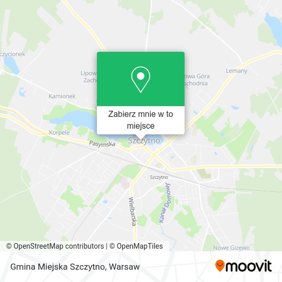 Mapa Gmina Miejska Szczytno