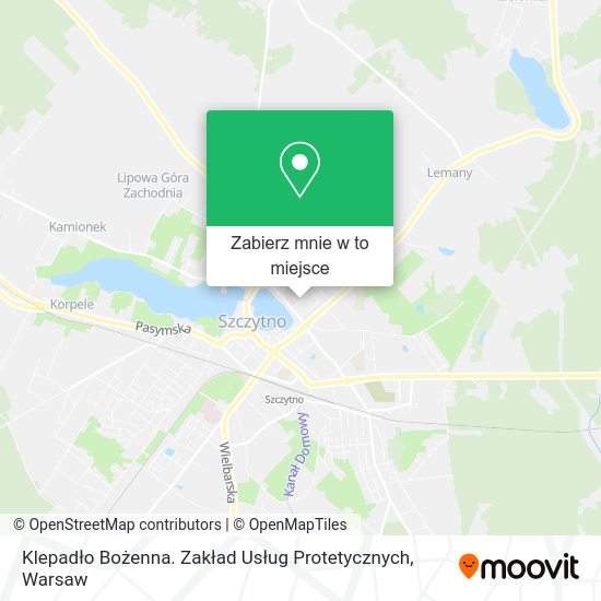 Mapa Klepadło Bożenna. Zakład Usług Protetycznych