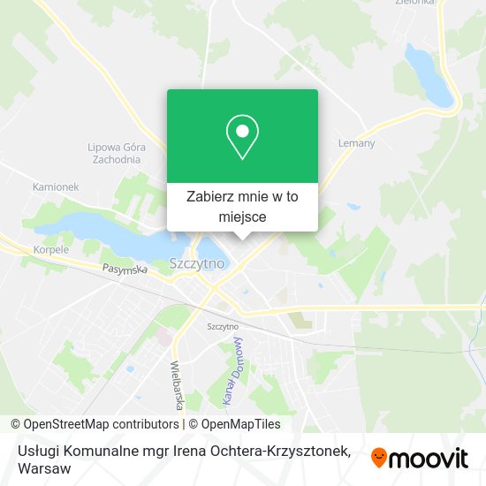 Mapa Usługi Komunalne mgr Irena Ochtera-Krzysztonek