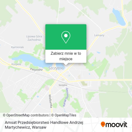 Mapa Amsat Przedsiębiorstwo Handlowe Andrzej Martychewicz