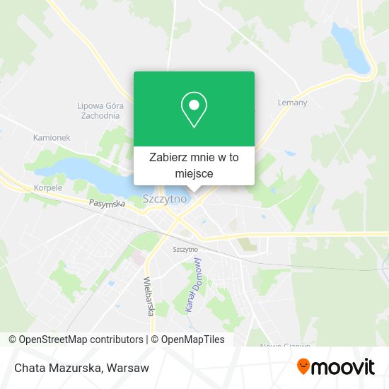 Mapa Chata Mazurska