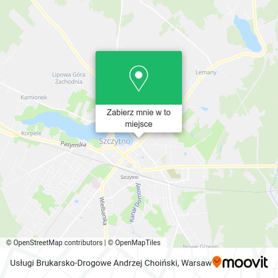 Mapa Usługi Brukarsko-Drogowe Andrzej Choiński