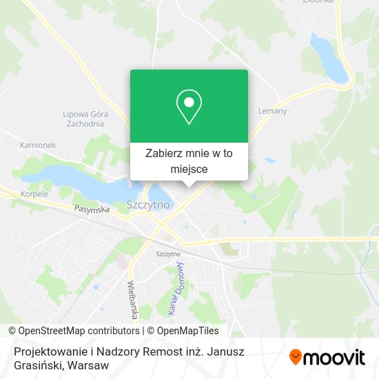 Mapa Projektowanie i Nadzory Remost inż. Janusz Grasiński