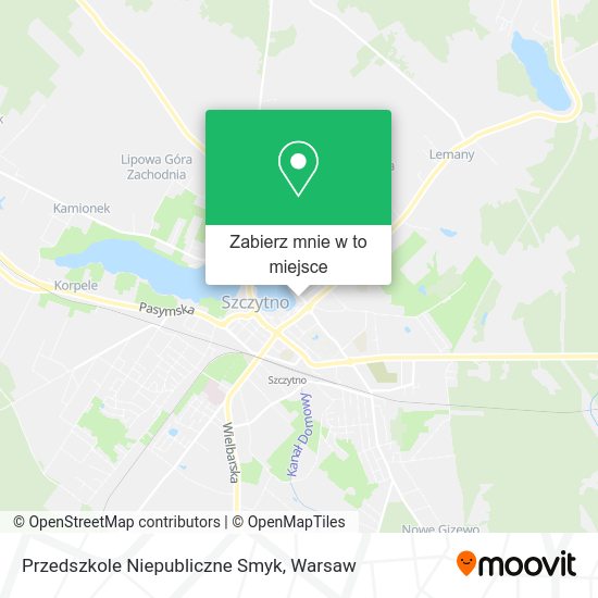 Mapa Przedszkole Niepubliczne Smyk