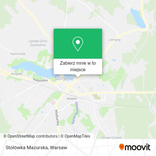 Mapa Stołówka Mazurska