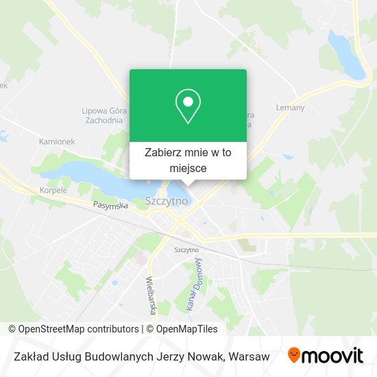 Mapa Zakład Usług Budowlanych Jerzy Nowak