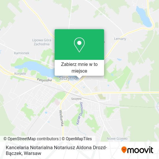 Mapa Kancelaria Notarialna Notariusz Aldona Drozd-Bączek