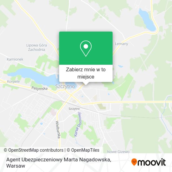 Mapa Agent Ubezpieczeniowy Marta Nagadowska