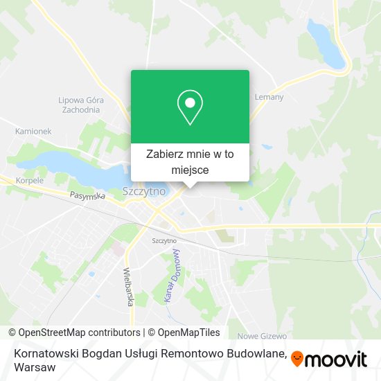 Mapa Kornatowski Bogdan Usługi Remontowo Budowlane