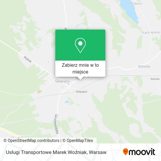 Mapa Usługi Transportowe Marek Woźniak