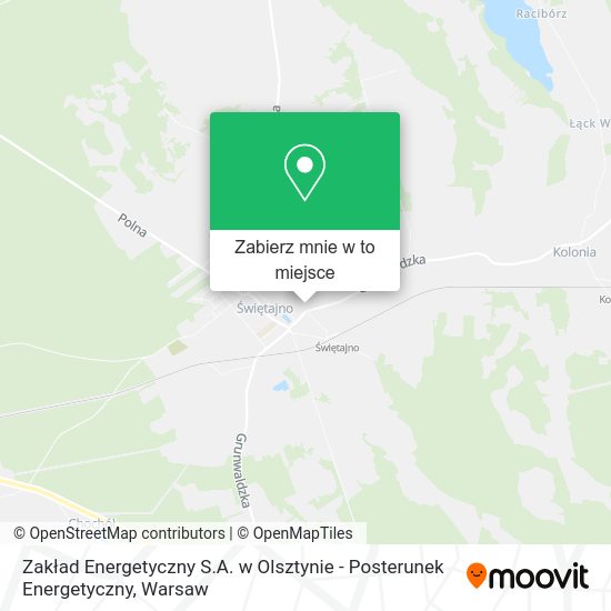 Mapa Zakład Energetyczny S.A. w Olsztynie - Posterunek Energetyczny