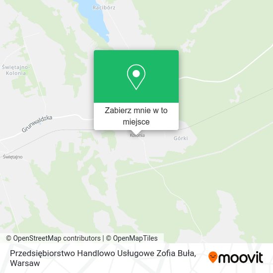 Mapa Przedsiębiorstwo Handlowo Usługowe Zofia Buła