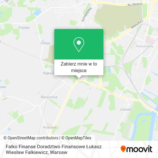 Mapa Falko Finanse Doradztwo Finansowe Łukasz Wiesław Falkiewicz