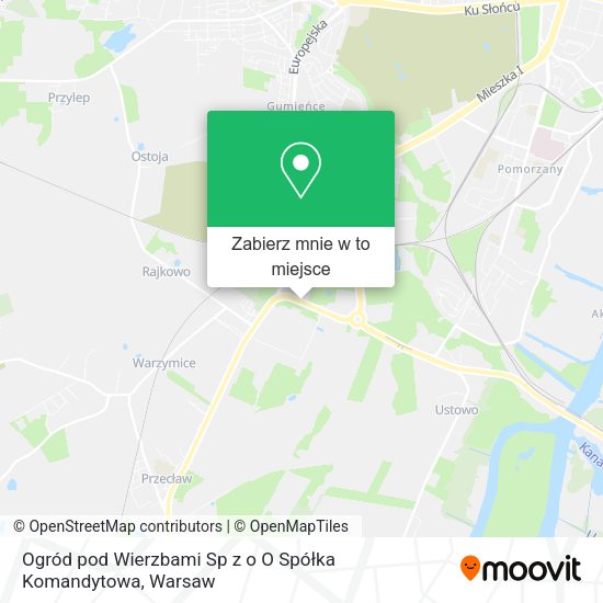 Mapa Ogród pod Wierzbami Sp z o O Spółka Komandytowa