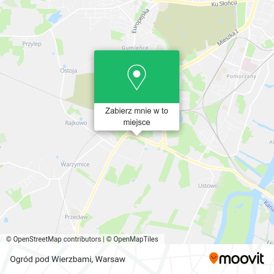 Mapa Ogród pod Wierzbami