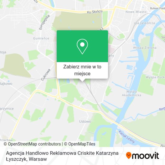 Mapa Agencja Handlowo Reklamowa Criskite Katarzyna Łyszczyk