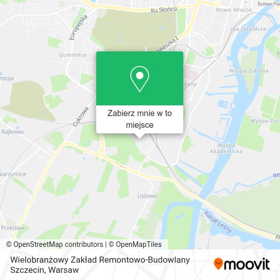 Mapa Wielobranżowy Zakład Remontowo-Budowlany Szczecin