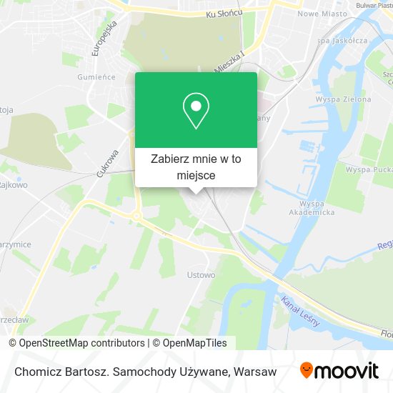 Mapa Chomicz Bartosz. Samochody Używane