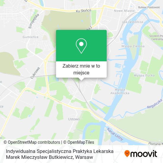 Mapa Indywidualna Specjalistyczna Praktyka Lekarska Marek Mieczysław Butkiewicz