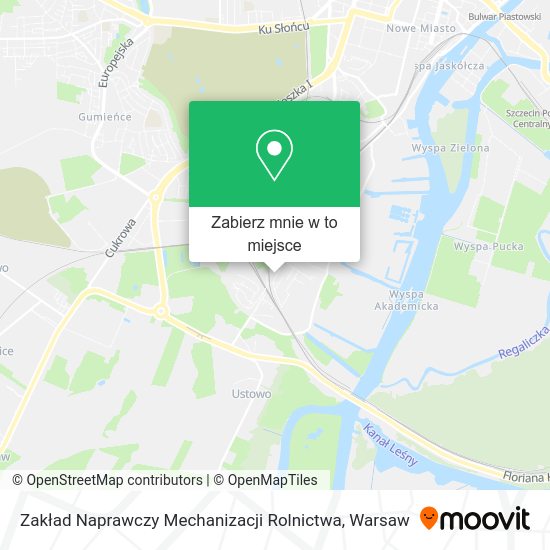 Mapa Zakład Naprawczy Mechanizacji Rolnictwa